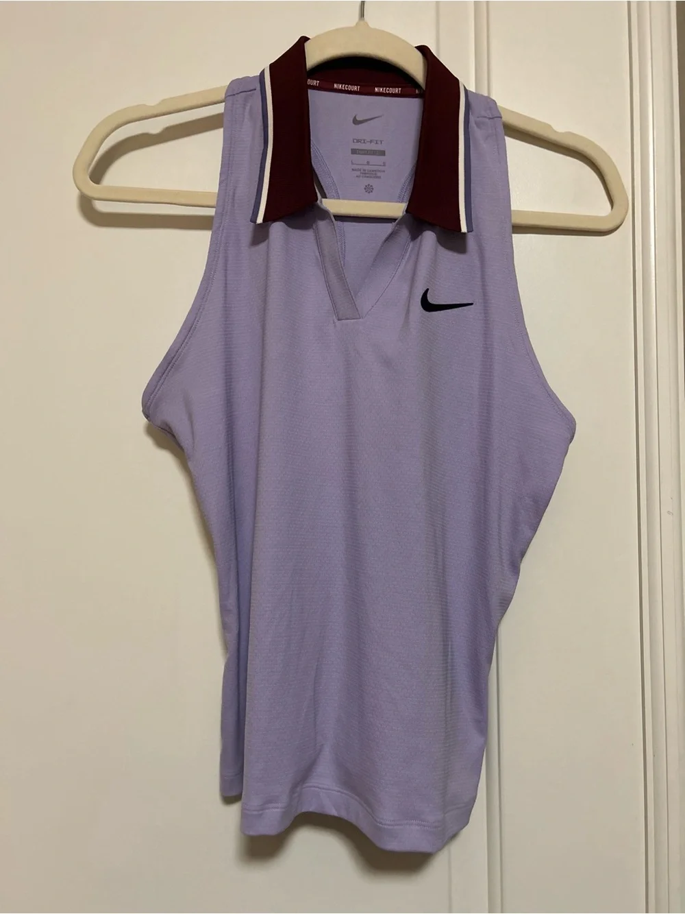 ⛳️💜🎾NWT⛳️💜🎾Nike Tennis Golf Lavender Sleeveless Polo Tank ⛳️💜🎾